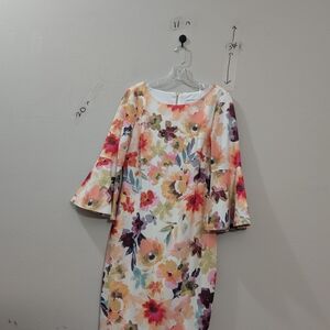 Calvin Klein Multicolor Floral Dress